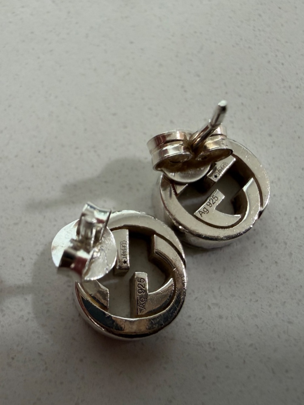 Gucci stud earrings sterling silver - Picture 3 of 7